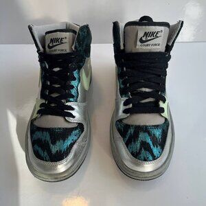 Nike Peacock Air Court Force Sneakers US 7.5